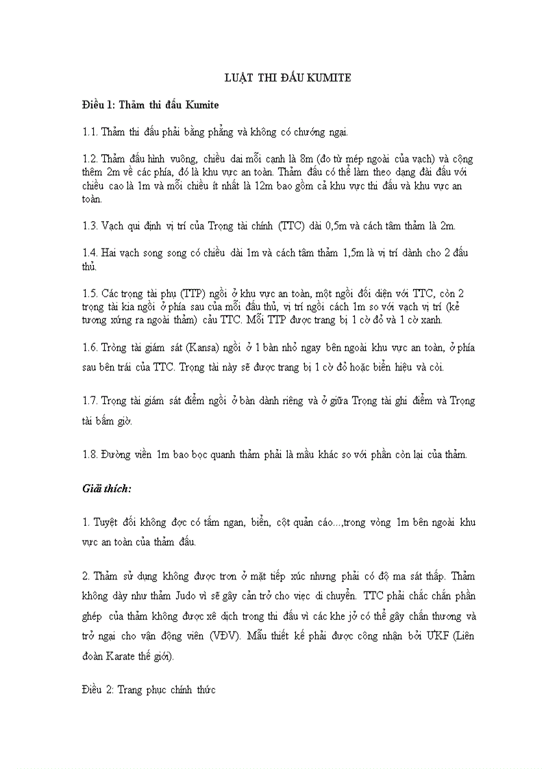 image for page Luật thi đấu karate