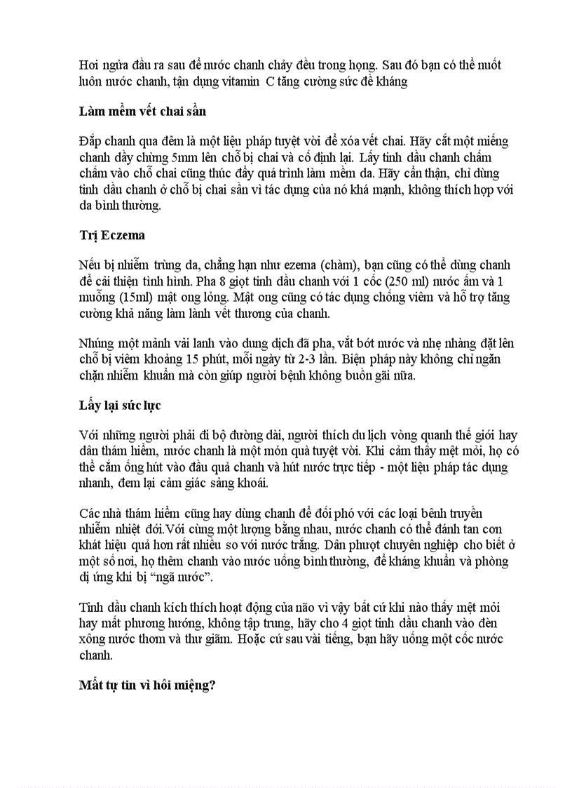 image for page Những lợi ích tuyệt vời của quả chanh