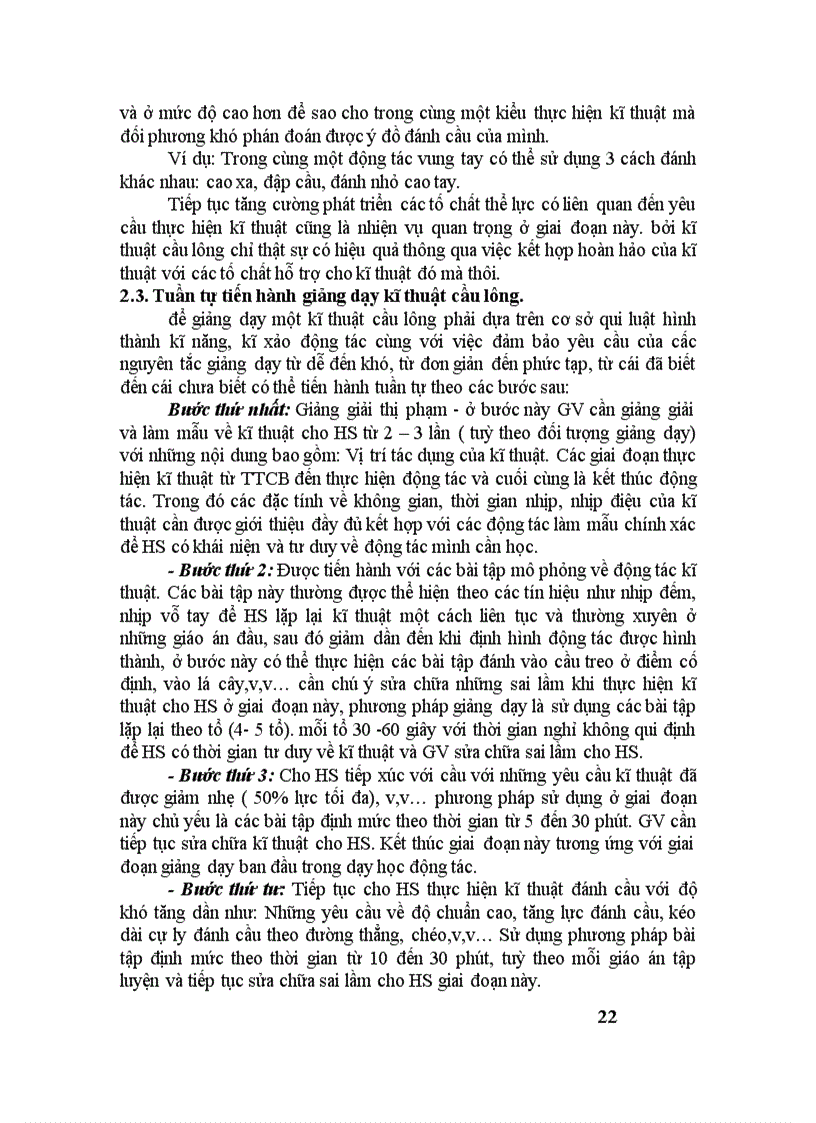 image for page Tai lieu giang day cau long