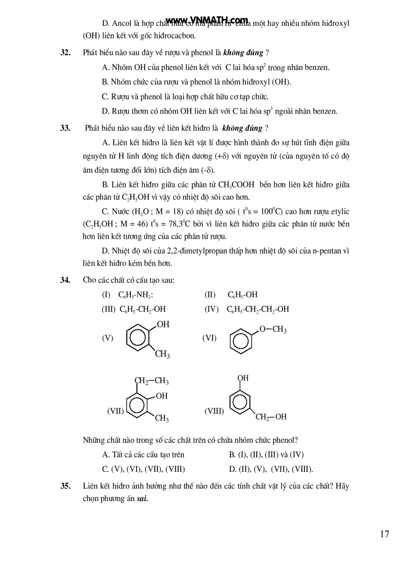 image for page 30 đề trắc nghiệm hóa ltđh