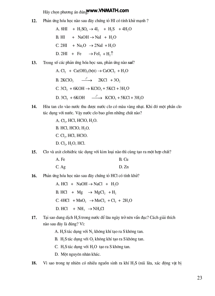 image for page 30 đề trắc nghiệm hóa ltđh