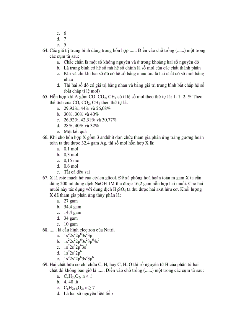 image for page 300 câu hỏi trắc nghiệm và đáp án hóa học