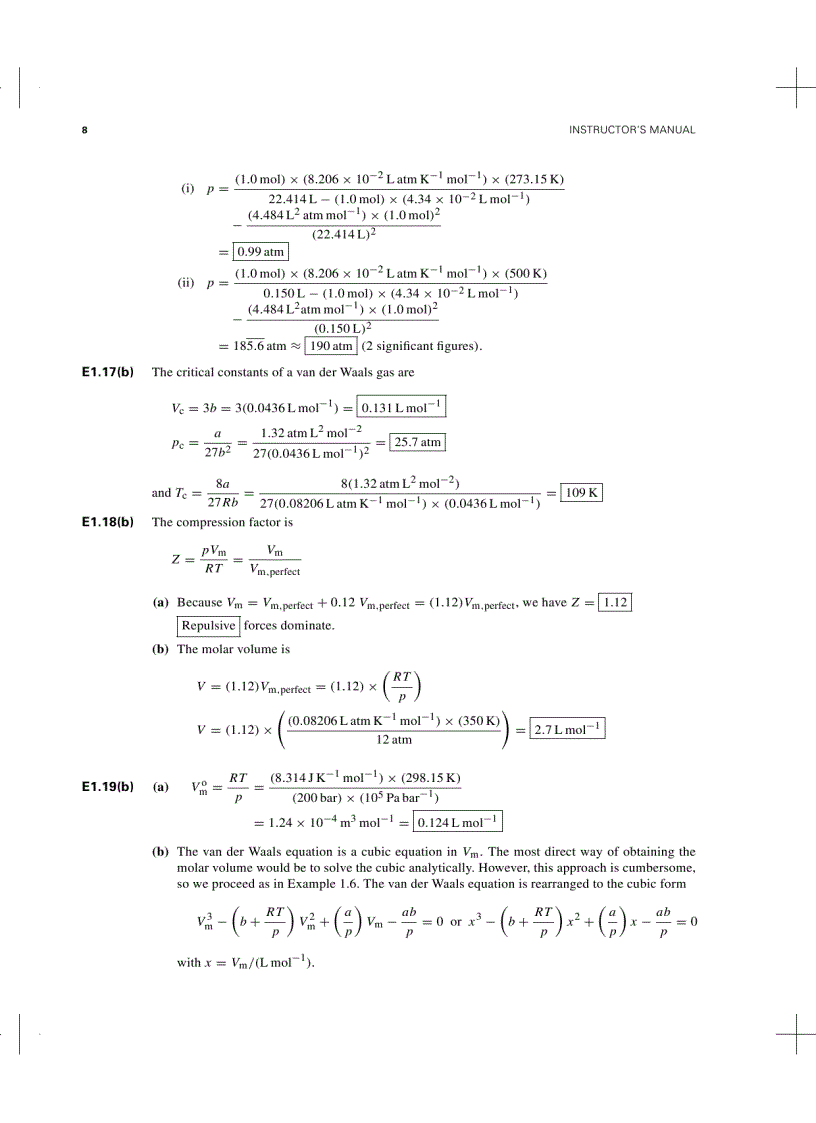 image for page Atkins Physical Chemistry Solution Manual 7th Ed