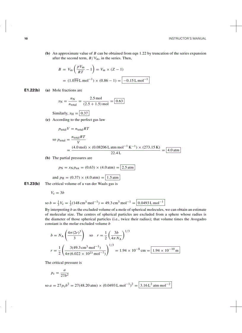 image for page Atkins Physical Chemistry Solution Manual 7th Ed
