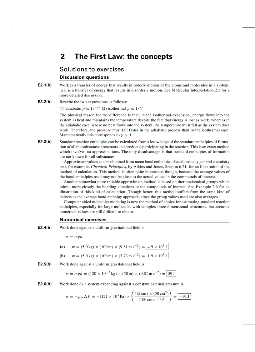 image for page Atkins Physical Chemistry Solution Manual 7th Ed