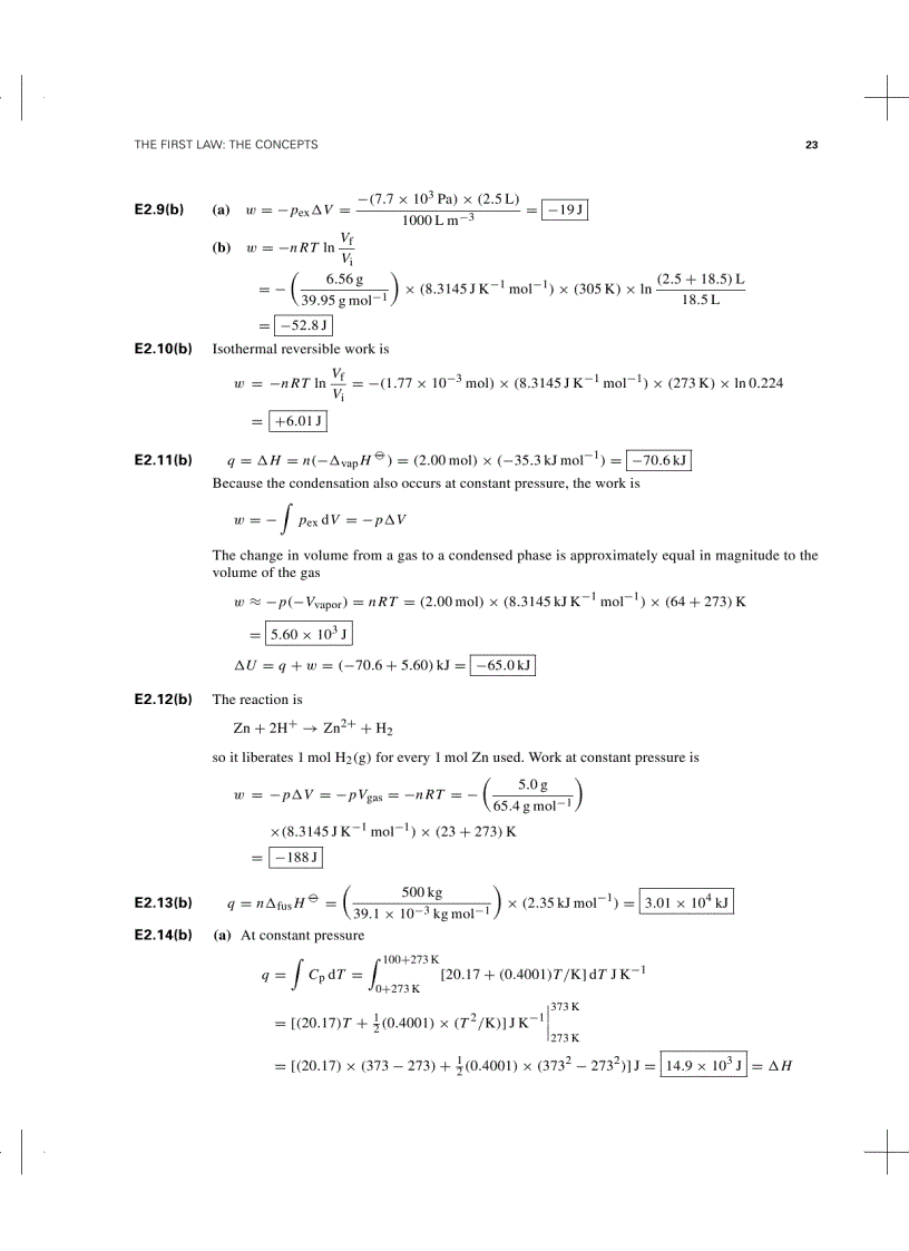 image for page Atkins Physical Chemistry Solution Manual 7th Ed