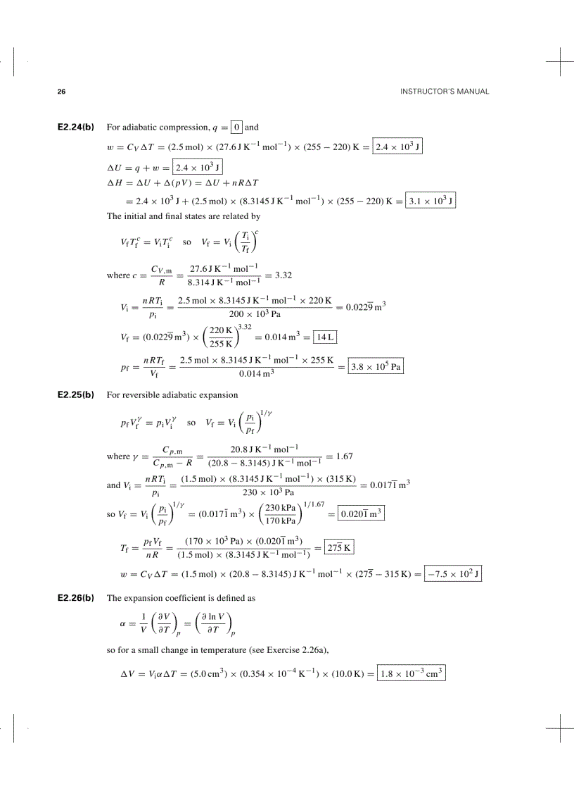 image for page Atkins Physical Chemistry Solution Manual 7th Ed