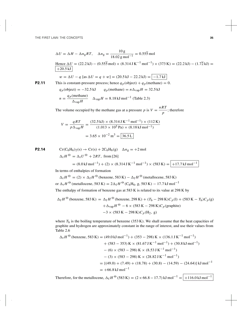 image for page Atkins Physical Chemistry Solution Manual 7th Ed