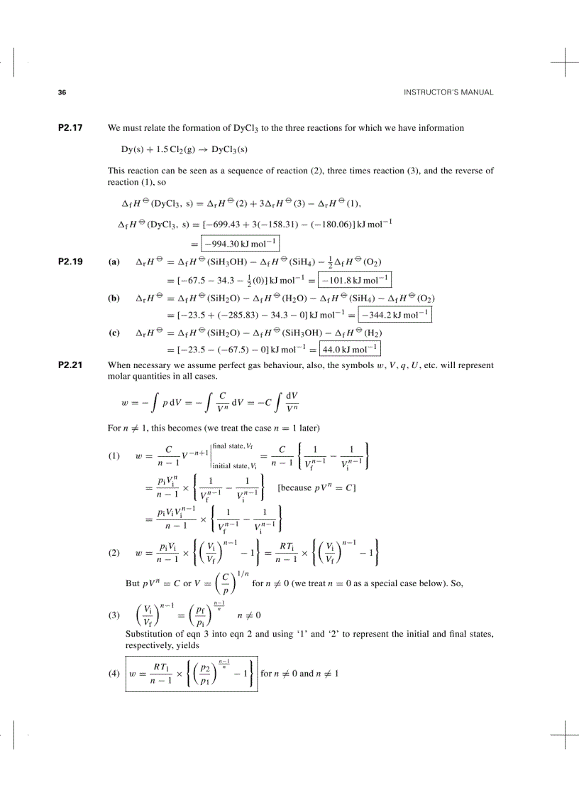image for page Atkins Physical Chemistry Solution Manual 7th Ed