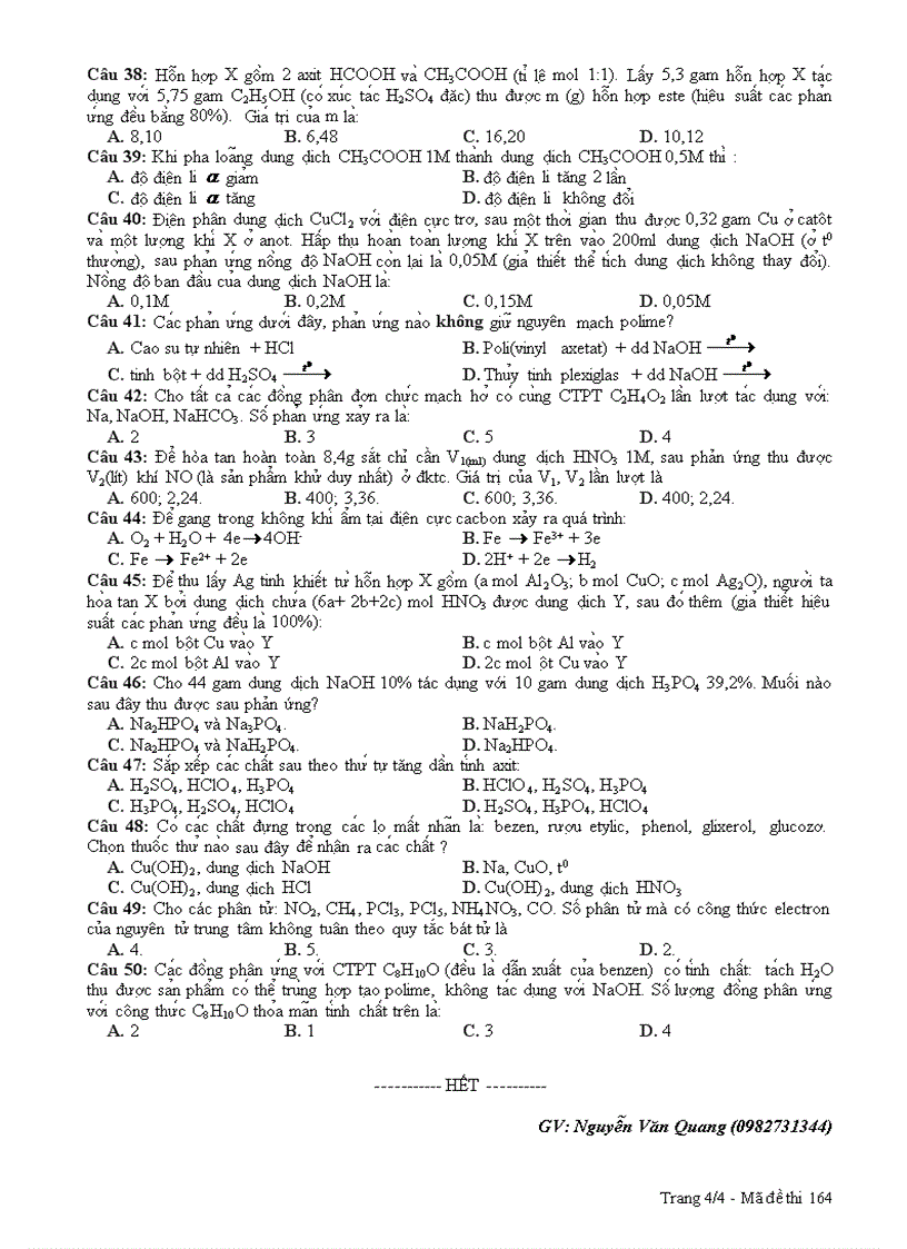 image for page Đề thi thử đại học môn Hóa học trường chuyên Bắc Ninh 2010 lần 3