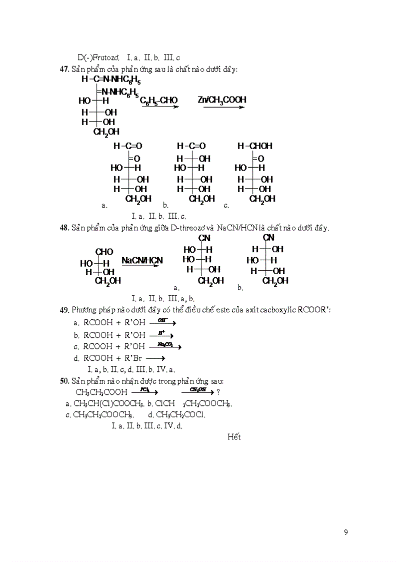 image for page Đề thi trắc nghiệm học phần iii hóa hữu cơ