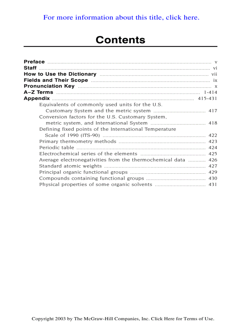 image for page Dictionary of Chemistry