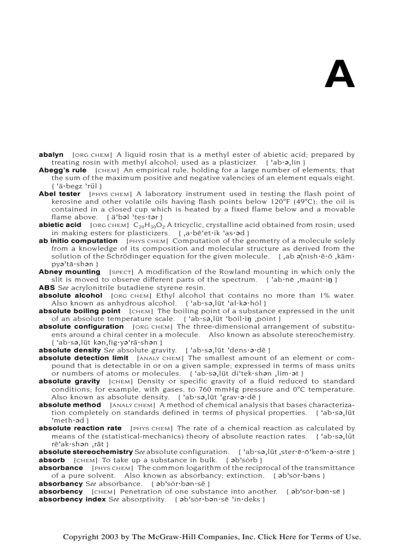 image for page Dictionary of Chemistry