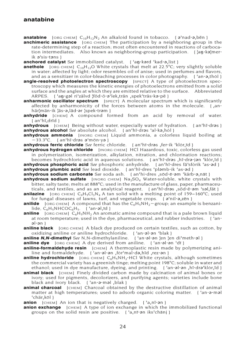 image for page Dictionary of Chemistry