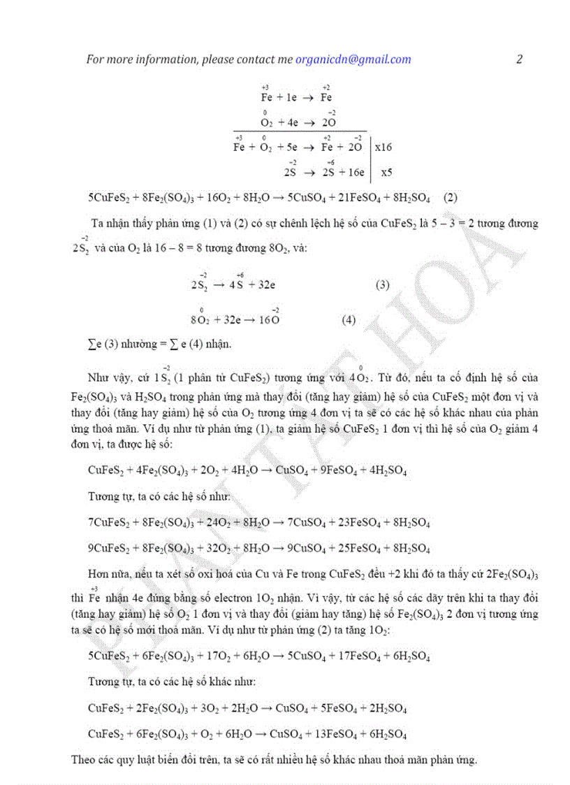 image for page Phản ứng hóa học có nhiều hệ số xin mời