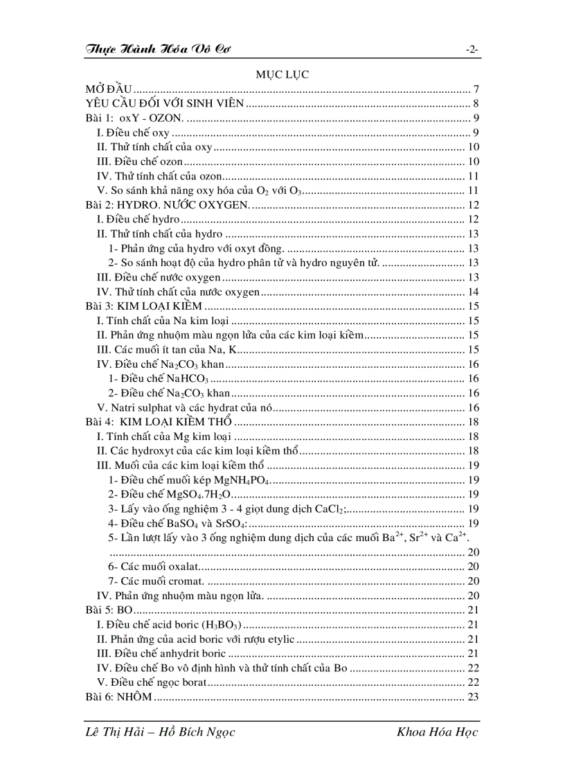 image for page Thực hành Hóa học Vô cơ