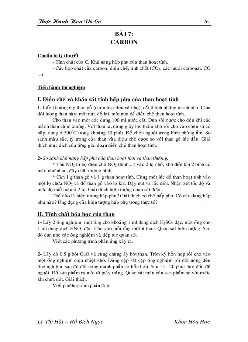 image for page Thực hành Hóa học Vô cơ