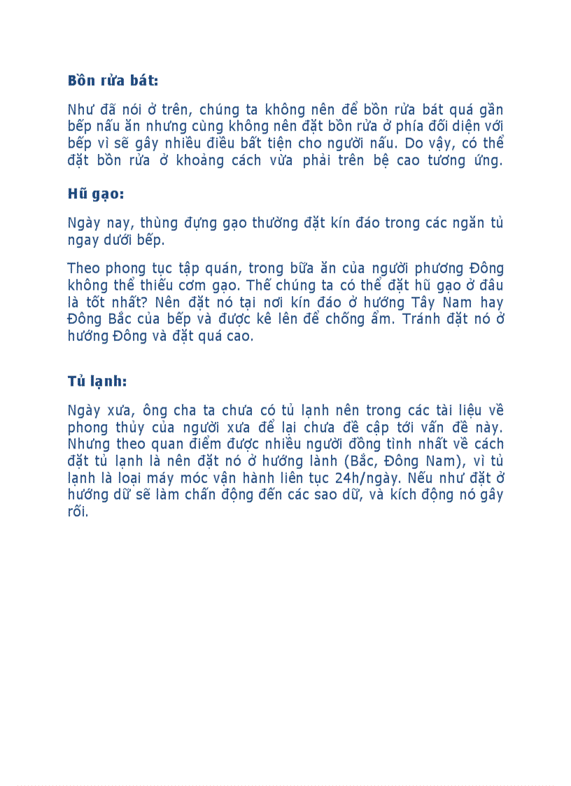 image for page 6 gợi ý cho phong thuỷ nhà bếp