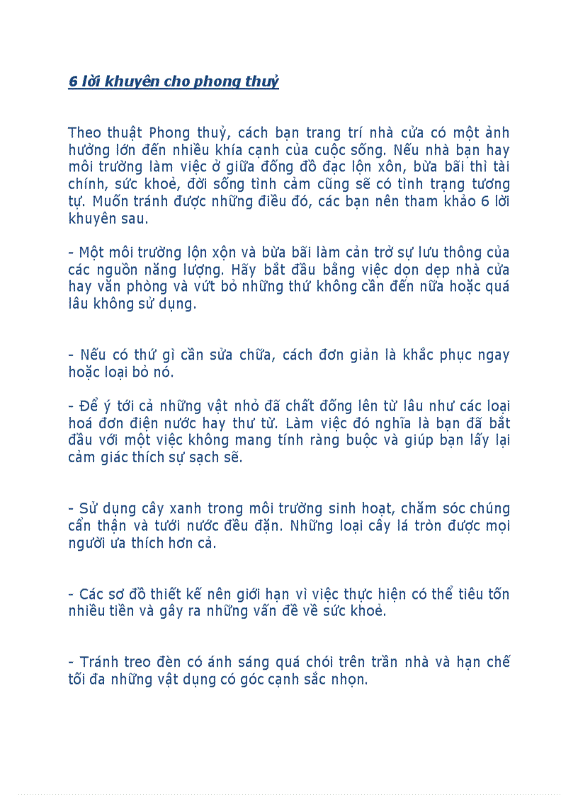 image for page 6 gợi ý cho phong thuỷ nhà bếp