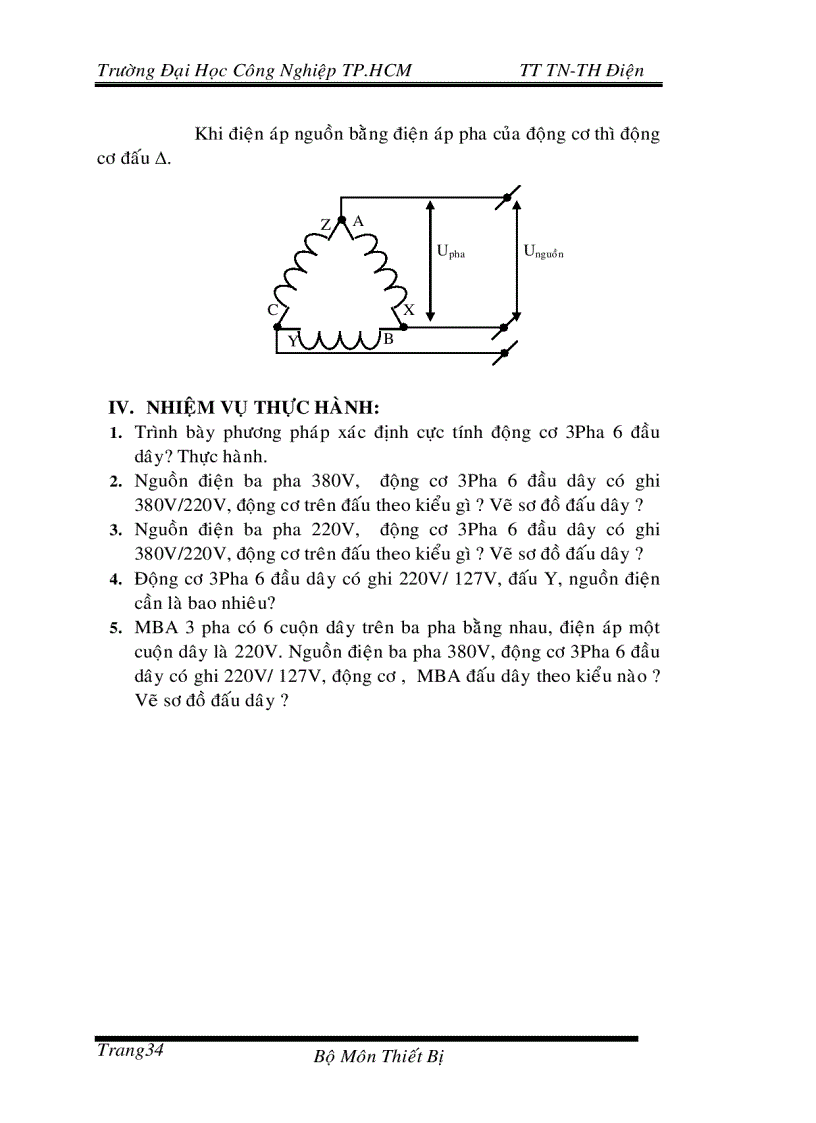 image for page Bài 7 thực hành xác định cực tính động cơ