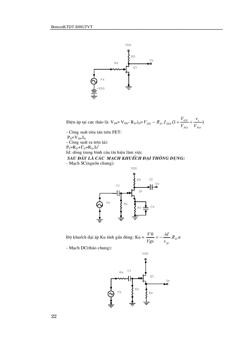 image for page Bài giảng kĩ thuật mạch điện tử