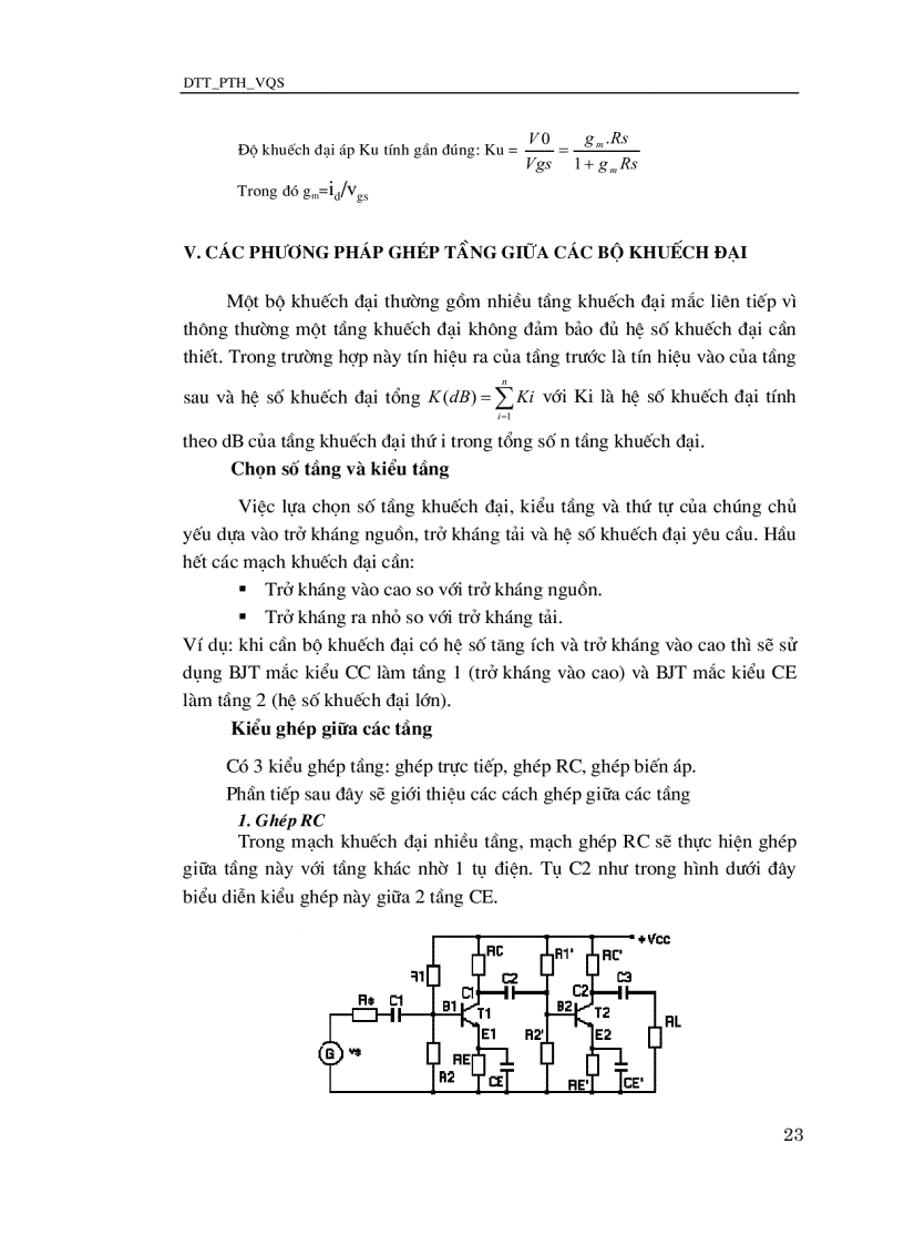 image for page Bài giảng kĩ thuật mạch điện tử