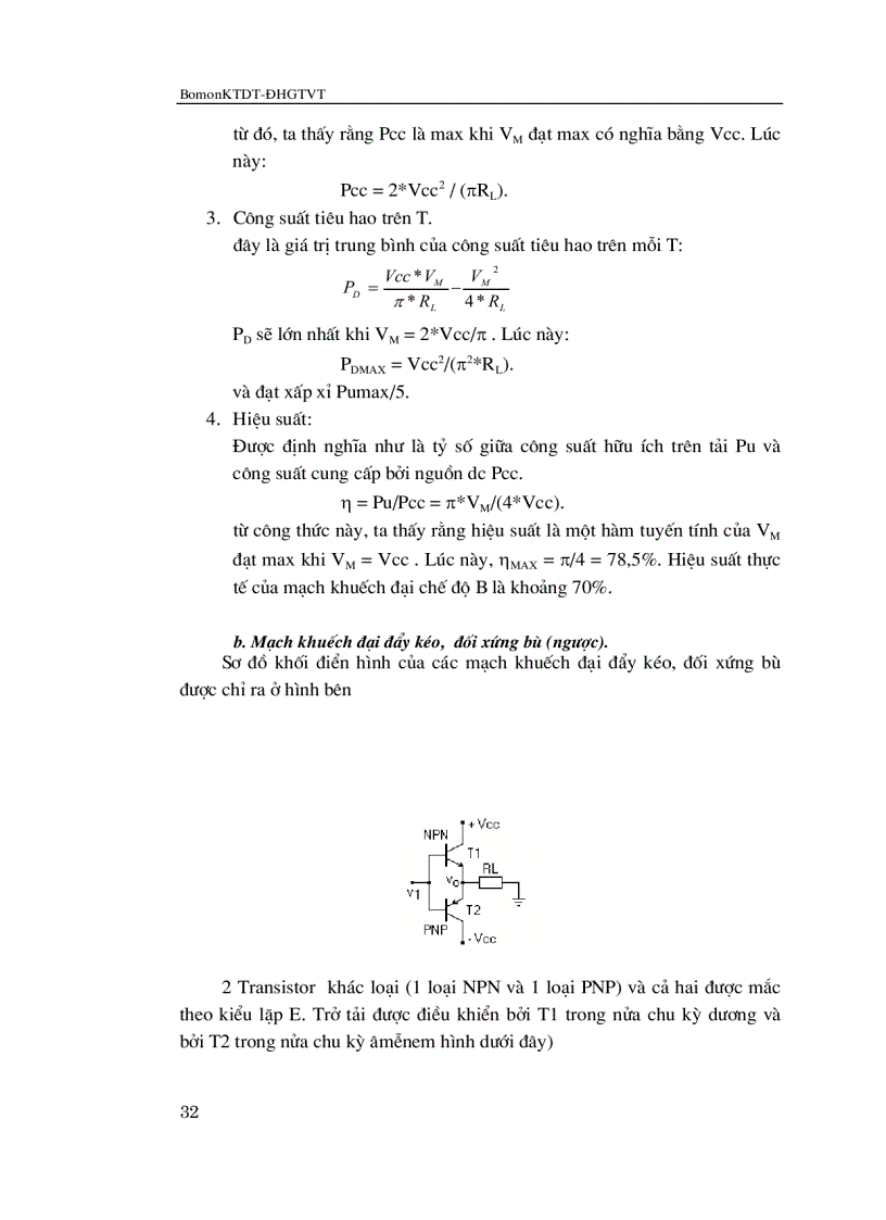 image for page Bài giảng kĩ thuật mạch điện tử