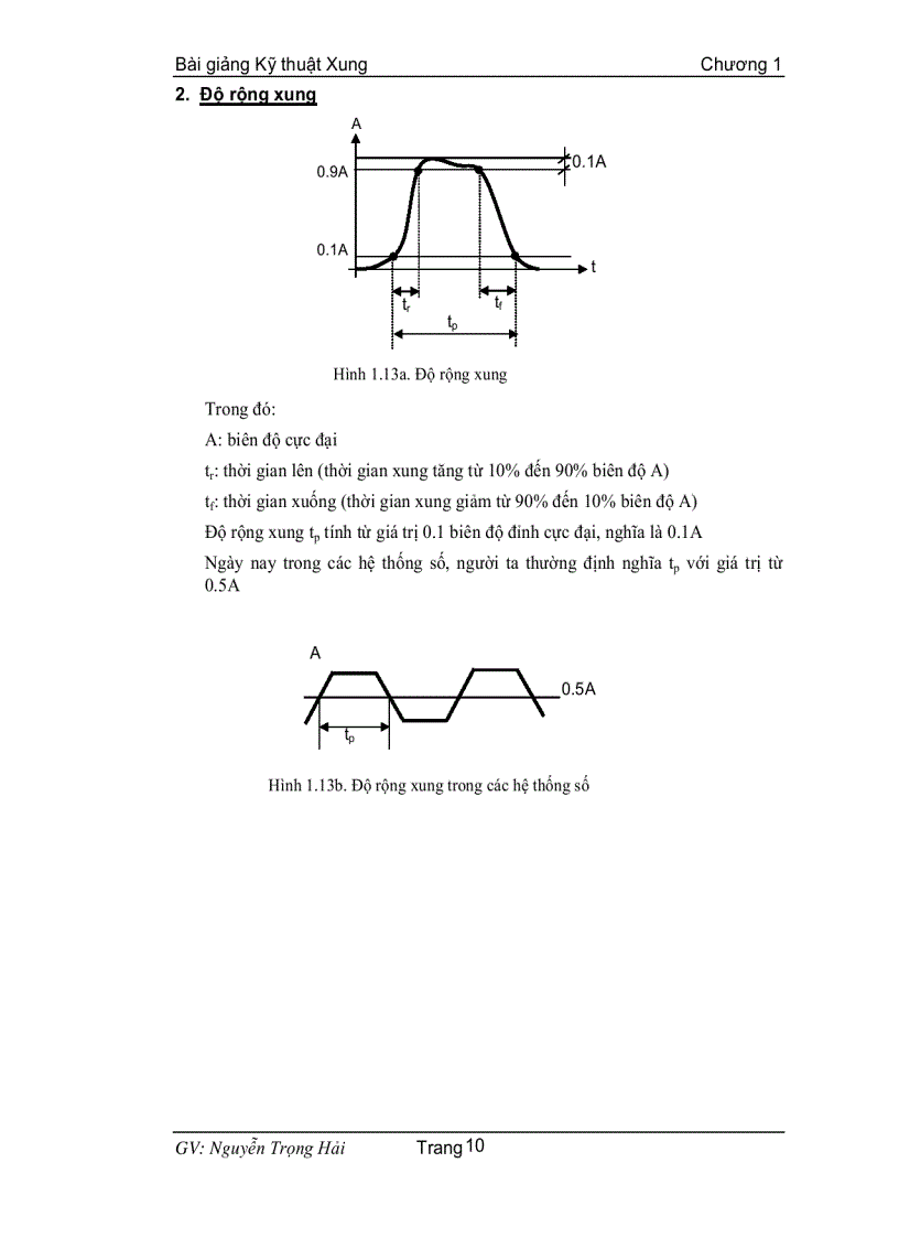 image for page Bài giảng kỹ thuật xung 1