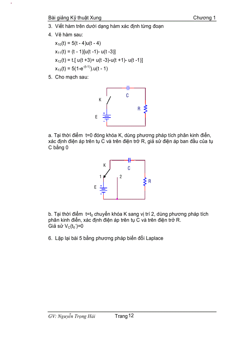 image for page Bài giảng kỹ thuật xung 1