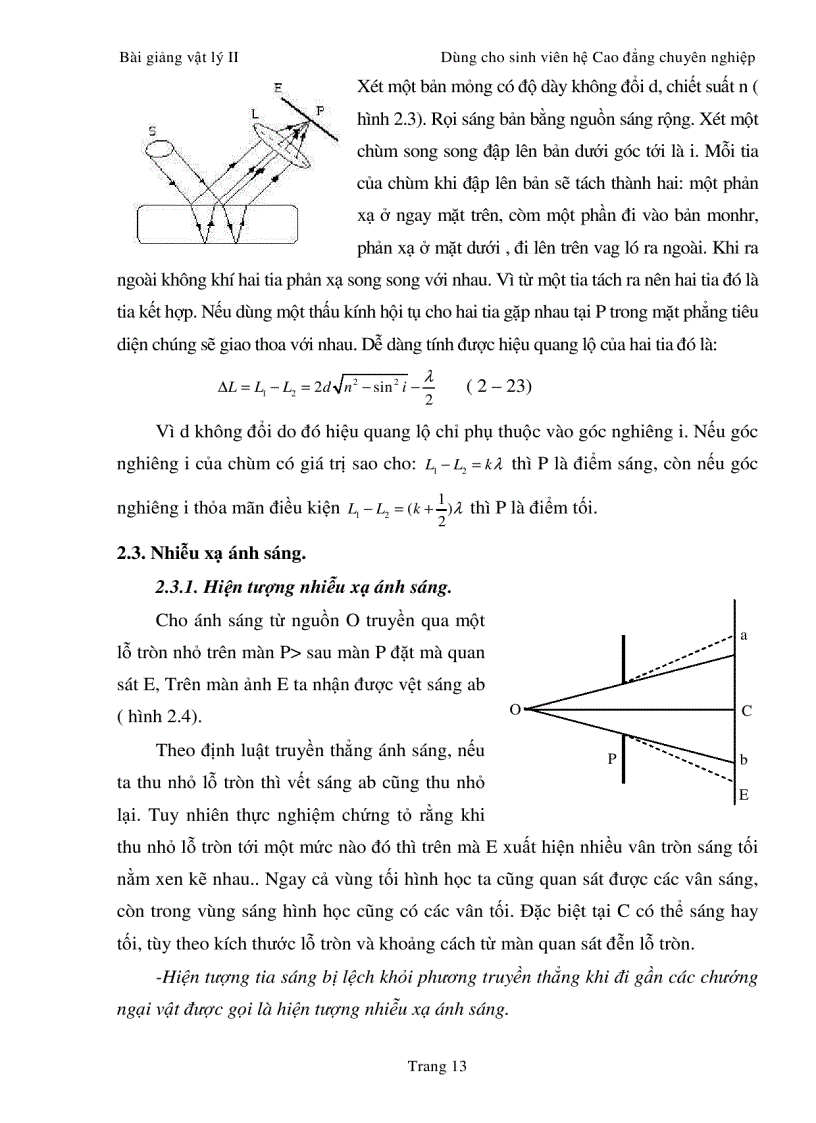 image for page Bài giảng Vật lý 2