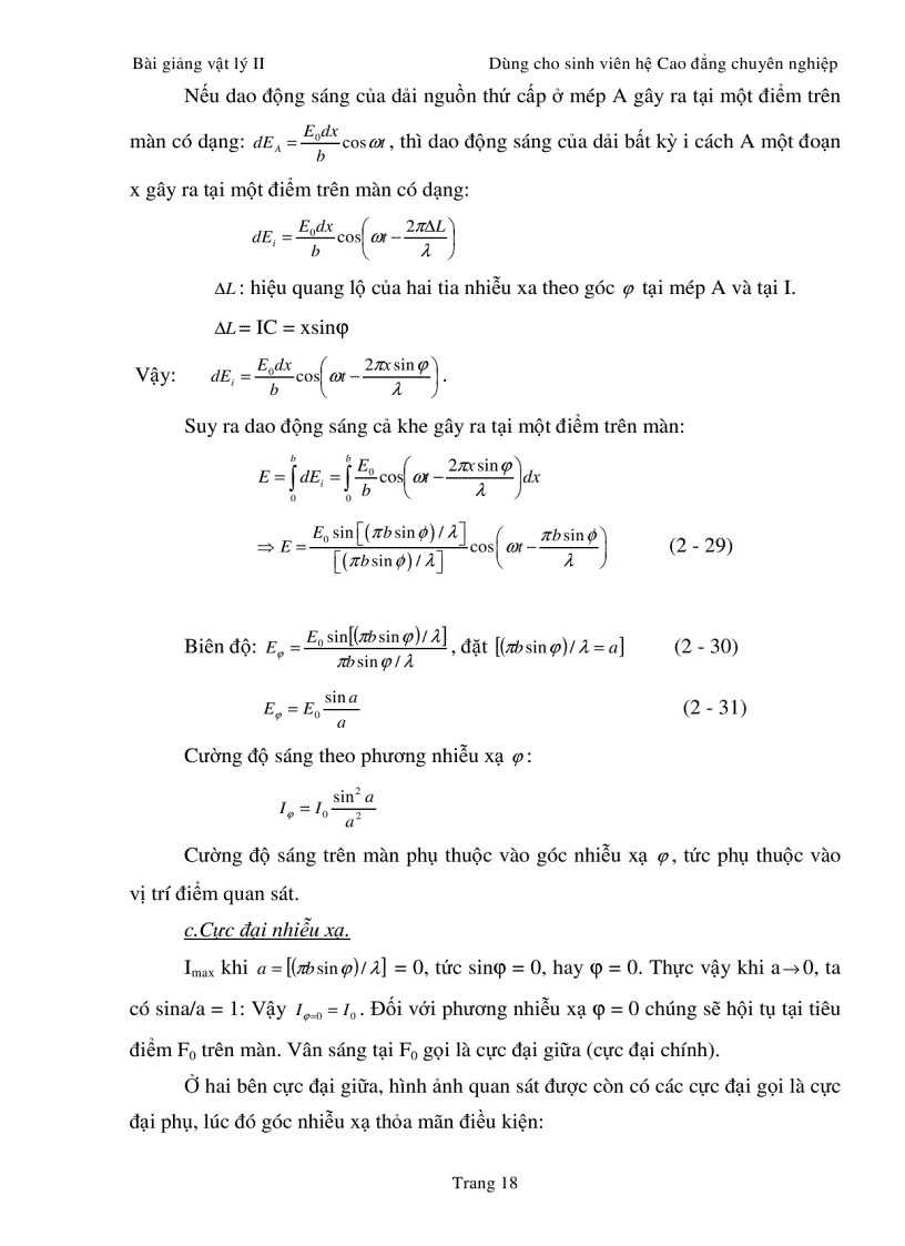 image for page Bài giảng Vật lý 2
