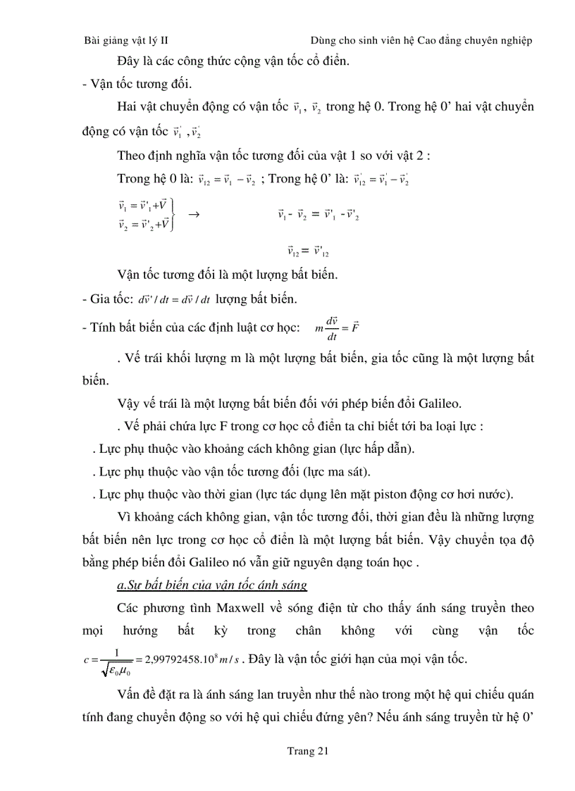 image for page Bài giảng Vật lý 2
