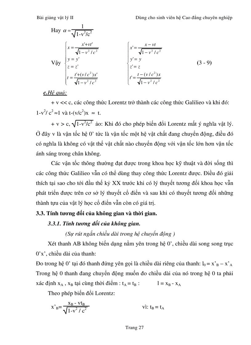 image for page Bài giảng Vật lý 2