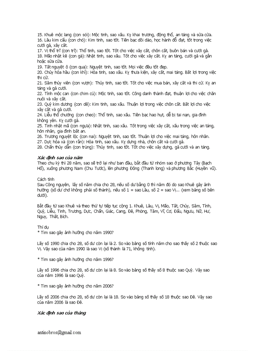 image for page Cach tinh ngay gio hoang dao va tim sao