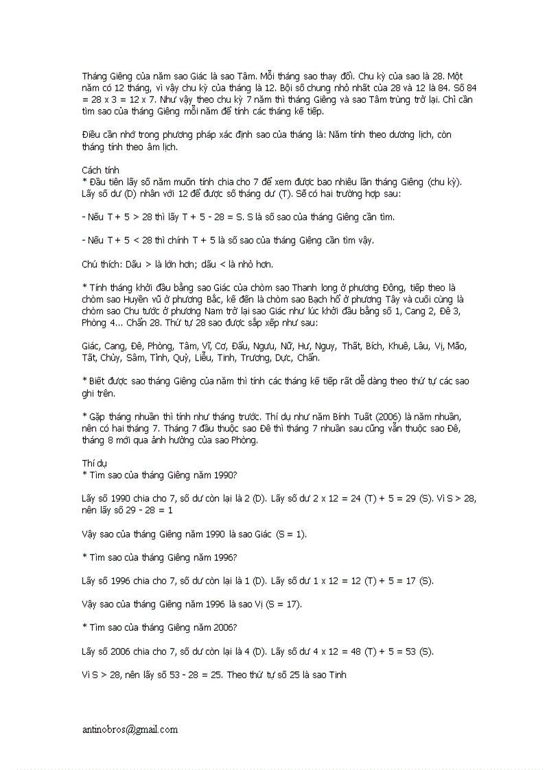 image for page Cach tinh ngay gio hoang dao va tim sao