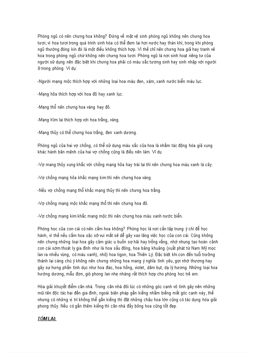 image for page Cắm hoc theo phong thủy