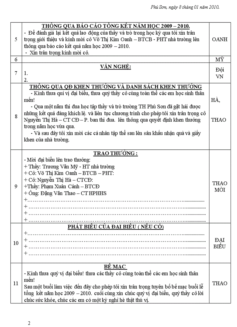 image for page Chuong trinh tong ket nam hoc