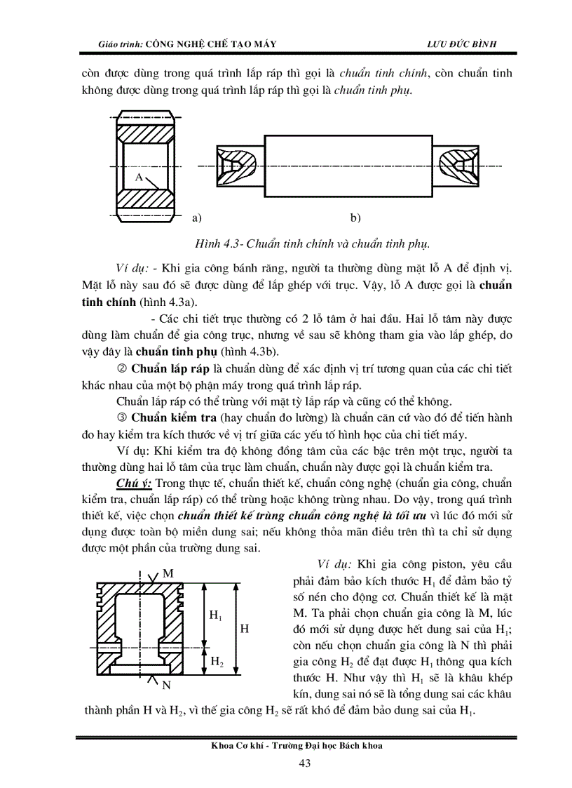 Công nghệ chế tạo máy Chương 4