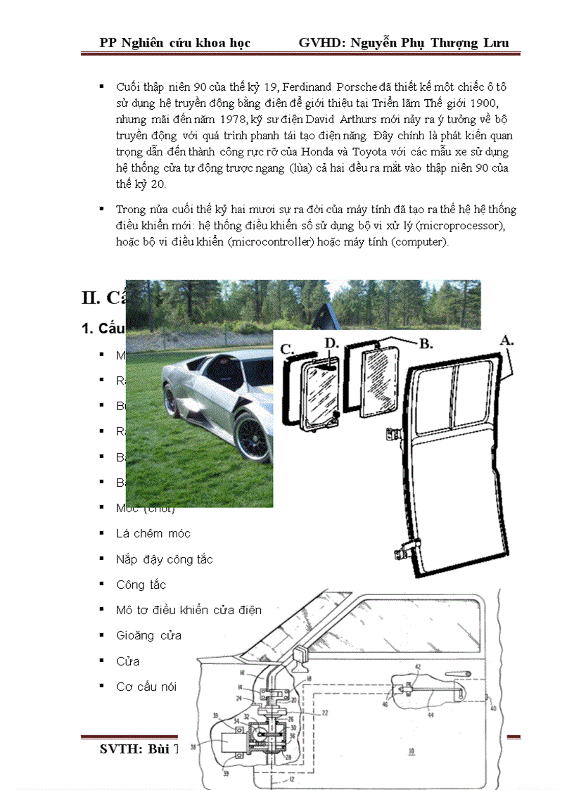 image for page Cua tu dong tren o to