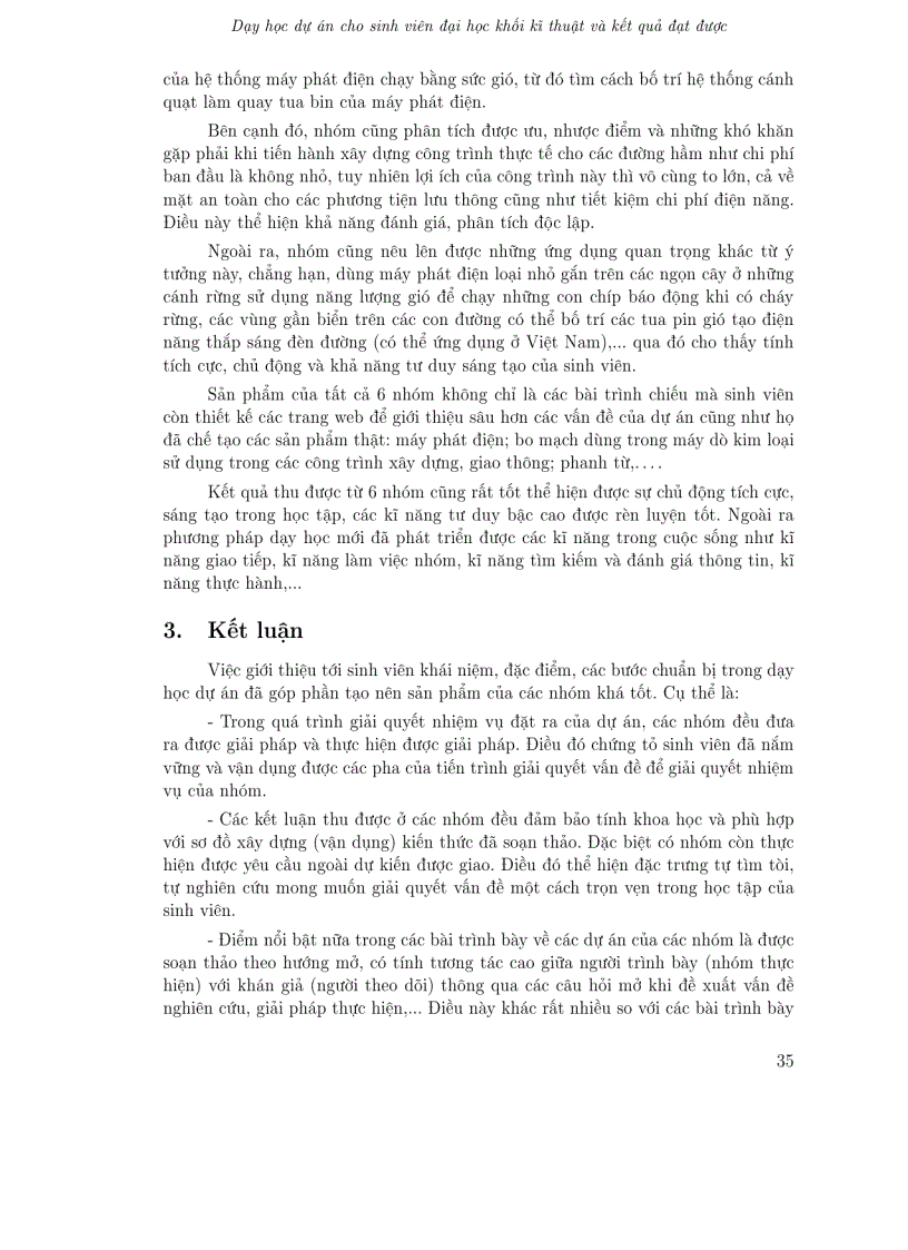 image for page Dạy học dự án cho sinh viên đại học khối kỹ thuật và kết quả đạt được