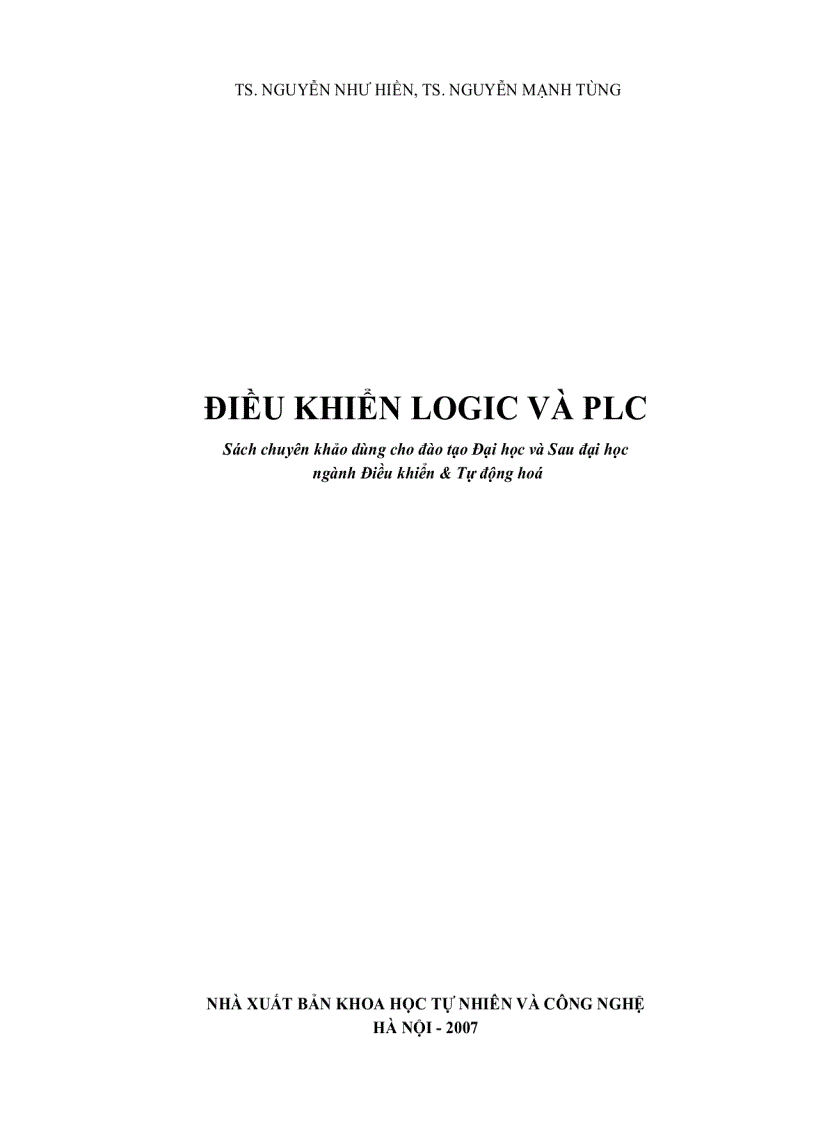 image for page Điều khiển logic PLC
