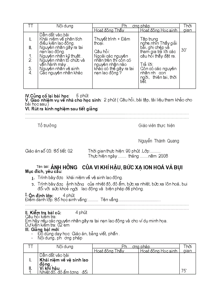 image for page Giáo án an toàn lao động