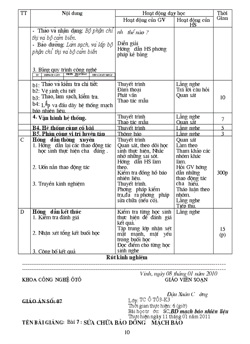 image for page Giáo Án Điện ô tô DM27