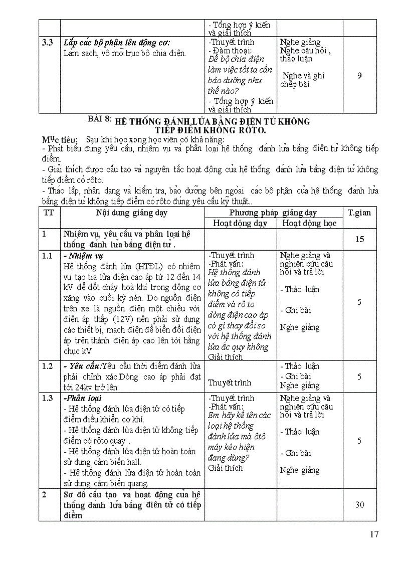 image for page Giáo an Hệ thống khởi động đánh lửa