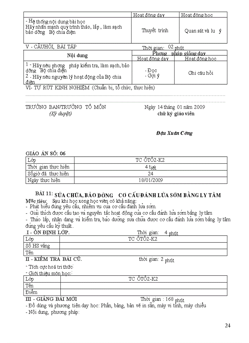 image for page Giáo an Hệ thống khởi động đánh lửa