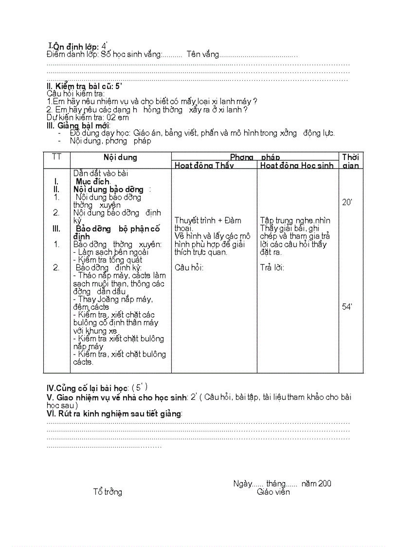 image for page Giáo án sửa chữa bộ phận cố định