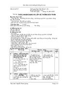 Giáo án thục hành bôi trơn