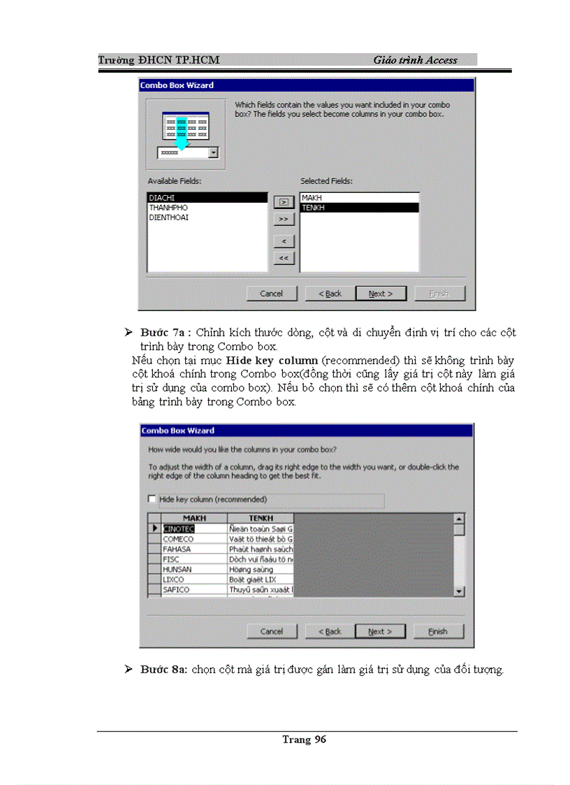 image for page Giáo trình Access