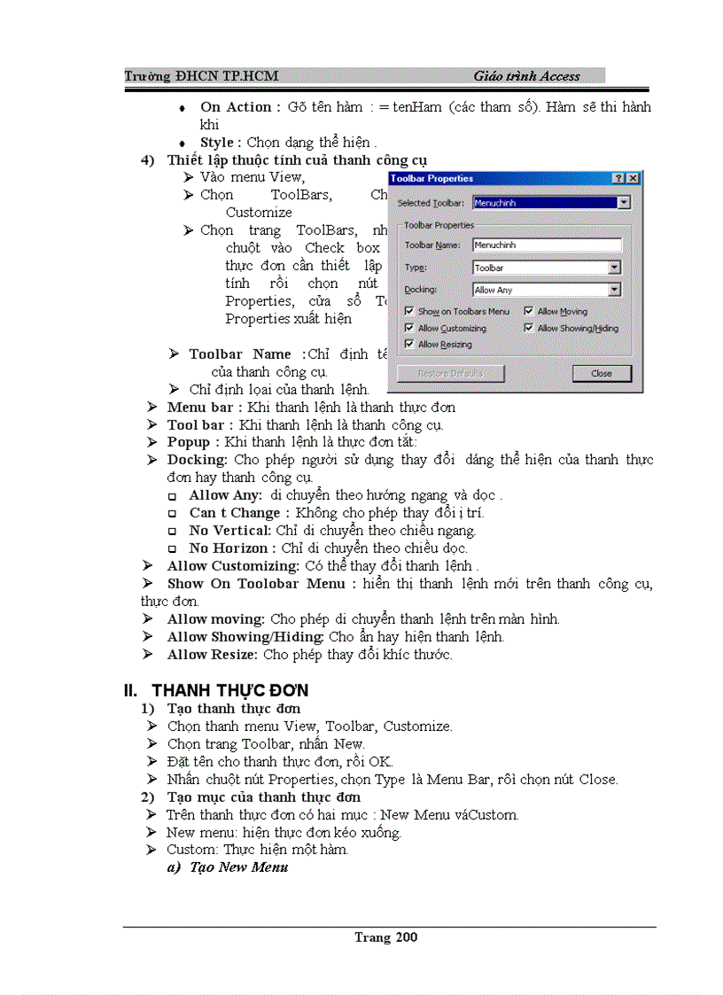image for page Giáo trình Access