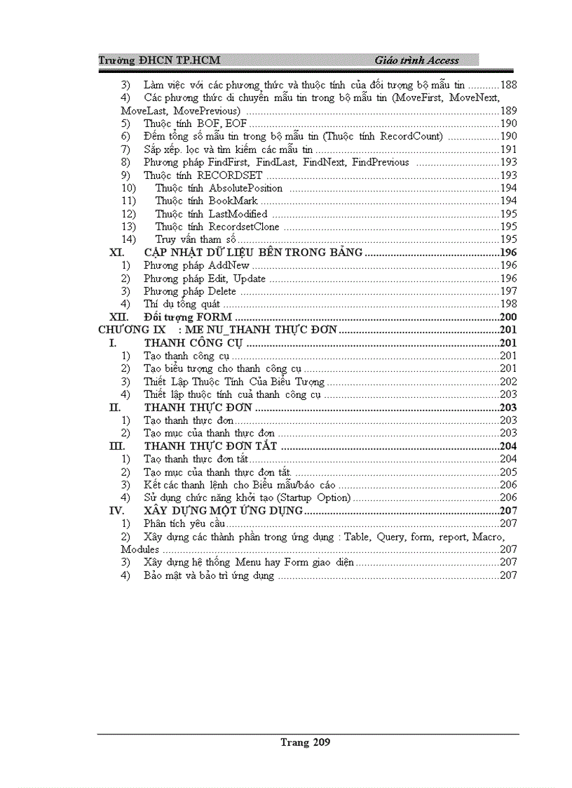 image for page Giáo trình Access